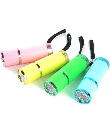 Anself Mini UV Gel Curing Lamp Handheld Nail Dryer Flashlight - 9 LEDs 395nm UV Detector for Facial M-ask - Buy Online on GoSupps.com
