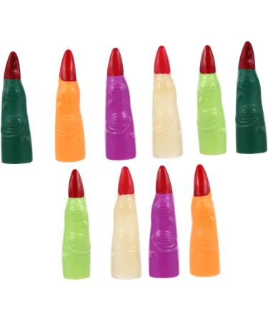 FRCOLOR 40 Pcs Fake Finger Cot Halloween Finger Cover Halloween Cosplay Fingers Realistic Witch Finger Halloween Finger Claws Cosplay Costumes Zombie Nails Cover Mars Plastic Make up - Buy Online on GoSupps.com