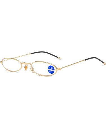 Shop Koosufa Metal Anti-Blue Light Reading Glasses | Ultra-Light Classic Design for Men & Women | Pocket Clip & Etui Included - Available in Various Magnifications - Buy Online on GoSupps.com