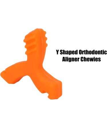 Buy GfRGFH Y-shaped Aligner Chewies for Invisalign & Dental Braces - Multifunctional Chompers (Orange) - International Shipping - Buy Online on GoSupps.com