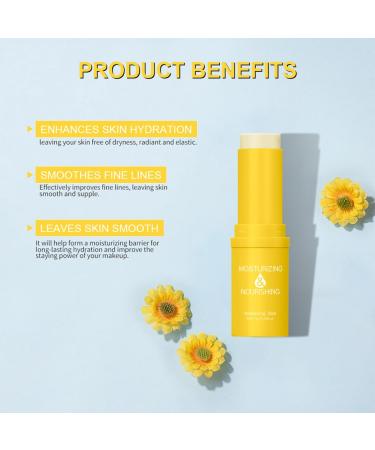 2 Pcs Hydrating Multi Balm Sticks All-in-One Hydrating Moisturizing Stick-Lip Balm Eye Cream Neck Cream and Make Up Base Hydrating Face Sticks Body Hydrating Sticks for Dry Skin Yellow One Size - Buy Online on GoSupps.com