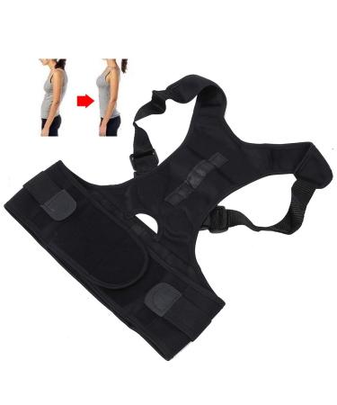 Buy ZJchao Posture Corrector for Men & Women | Comfortable Adjustable Back Support & Breathable Back Brace for Pain Relief - Improve Hump (Black - Buy Online on GoSupps.com