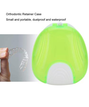 Portable Large Orthodontic Retainer Case for Invisalign, Mouth Guard, and Denture - Green - Buy Online on GoSupps.com