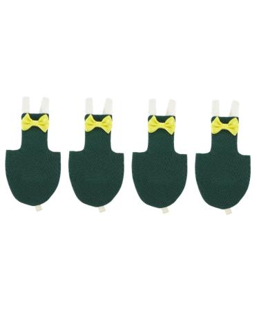Mipcase 4 pieces flying bird diapers Small animal clothing diapers for pet papages chicken duck clothing ara diaper parrot clothing bird clothing xuanfeng cotton as shown 4x4st 14x7cmx4pcs