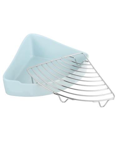 BESPORTBLE Small Pet Ceramic Toilet Cat Litter Boxes Hamster Toilet Bunny Cage Toilet Bunny Pet Toilet Indoor Bunny Potty Tray Hamster Potty Rabbit Training Potty Bunny Trainer Toilet 24x18.5cm Sky-blue