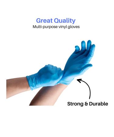 INTCO Eco Vinyl Medical Examination Gloves - Latex-Free & Powder-Free - Blue - Large - Buy Online on GoSupps.com