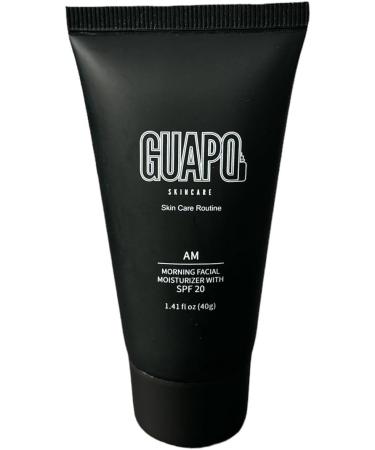 Guapo Skincare - Mens Skincare Routine Facewash Kit 4 Step Regime Including Face Wash Facial Scrub SPF20 Moisturiser and Nightime Lotion - Buy Online on GoSupps.com