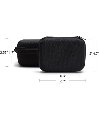 Bobrand Outdoor Small EVA Hard Shell Diabetic Supplies Organizer Travel Kit - Black Carrying Case Bag (CABLEA001) - Buy Online on GoSupps.com