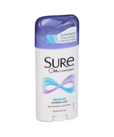6 Pack SURE Antiperspirant Deodorant Solid Regular 2.6 oz - Long Lasting Protection - Buy Online on GoSupps.com