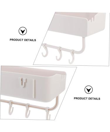 OUNONA Drain Storage Rack 1pc Home Kitchen Organizer Soap Storage Rack Sponge Organizer Rag Sink Drain Rectangle Hook up Sponge Rack - Buy Online on GoSupps.com