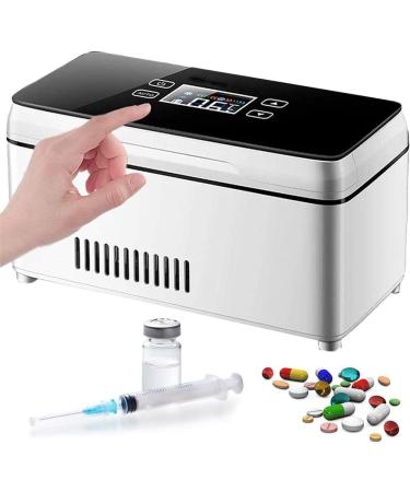 Insulin Cooler Travel Case Portable Cooler Mini Medicine Refrigerator Drug Reefer with Alarm Multiple Modes of Power Supply (Color : 2battery)