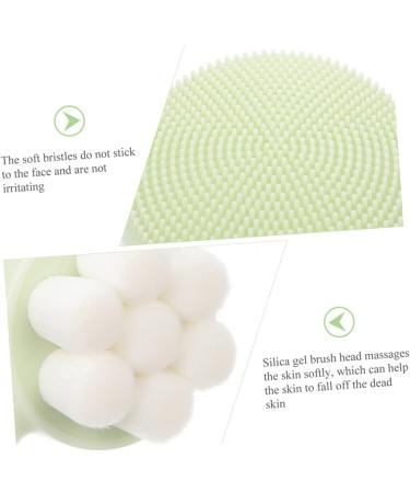 Housoutil Face Brush Silicone Facial Household Exfoliating Brush Silicone Face Manual Facial Face Washing Brush Facial Brush Rack Skin Portable Cleansing Brush Silica Gel - Buy Online on GoSupps.com