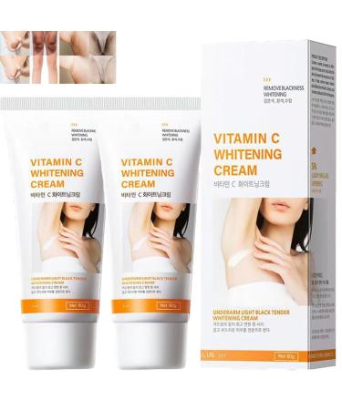 Crema Para Las Manchas De La Cara Crema De Arroz Para Blanquear La Piel Cremas Para Las Manchas De La Cara Oscuras 60ml Para Piel Entrepierna Manchas Codos Piernas Zonas Rodillas Cuello (2pcs)