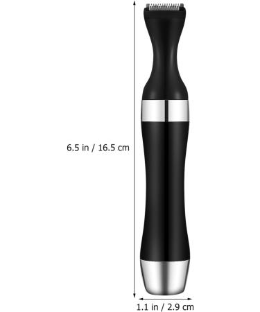 ULTECHNOVO Personal Trimmer Set - Hygienic Grooming for Men & Women | Rinseable Interchangeable Heads for Eyebrows Nose Ears & More | Black - Buy Online on GoSupps.com