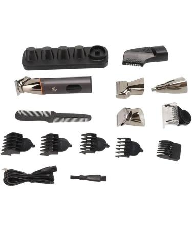 Buy Electric Hair Clipper & Waterproof Nose Hair Cutter Set | USB Rechargeable 6 Guide Combs Wet & Dry Use - Grooming Essentials - Buy Online on GoSupps.com
