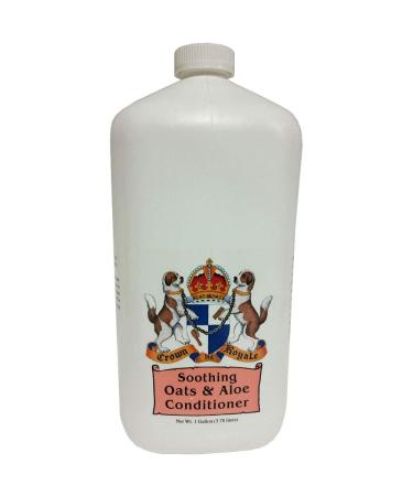 Crown Royale Soothing Oats and Aloe Pet Conditioner Concentrate, for Sensitive Skin Issues, Soothe and Heal Dry Skin, Helps Dematting, Made in USA , 1 gal
