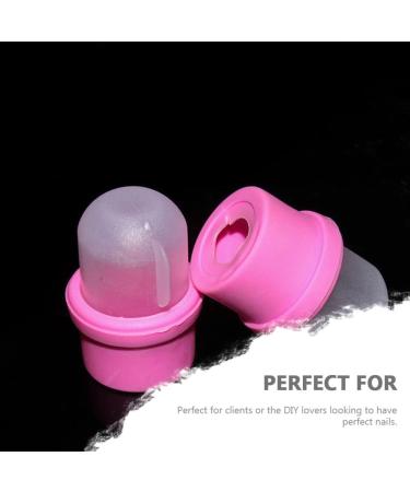 Lot De 20 Bouchons Dissolvants Pour Ongles Professionnels Taille Standard En Silicone Rose Accessoires Pratiques Pour Manucure Maison Et Salon De Nail Art - Buy Online on GoSupps.com