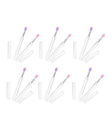 12 Pcs Silicone Lip Brush Set - Lipstick Applicator Eyeshadow Brush & Makeup Tool for Perfect Application - International Shipping Available - Buy Online on GoSupps.com