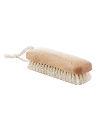HEALIFTY Natural Beech Bristle Scrub Brush Household Laundry Brush Washing Clothes Brush Shoes Wash Brush