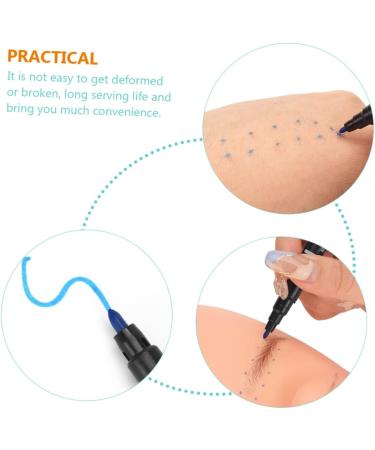 NOLITOY Portable Eyebrow Liner 20 pcs Pens Mark Cosmetics Marking Marker Brow Markers Waterproof Mapping Embroidered Position - Buy Online on GoSupps.com