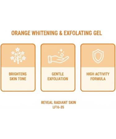 zowamap 2Pcs Orange Enzymes Brightening Exfoliating Gel Orange Peeling Gel Deep Exfoliating Cleanser for Face and Body Moisturizing Smoothing Pores Brightening Skin - Buy Online on GoSupps.com