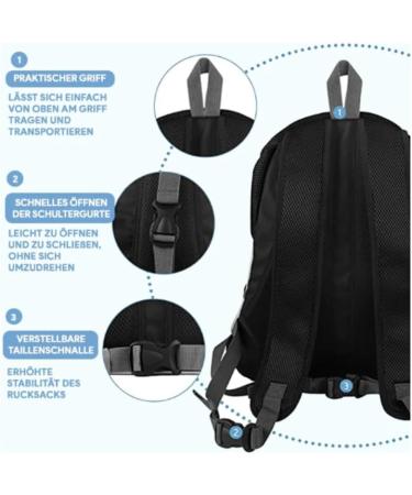 SWZEC Hundeliebling Dog Backpack - Small Black | Best International Shipping for Pet Lovers - Buy Online on GoSupps.com