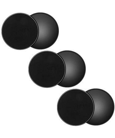 Tuokay 6 -way double -sided gliding discs fitness disc slides for gym at home yoga pilates for carpet tiles laminate wooden floor black - Buy Online on GoSupps.com