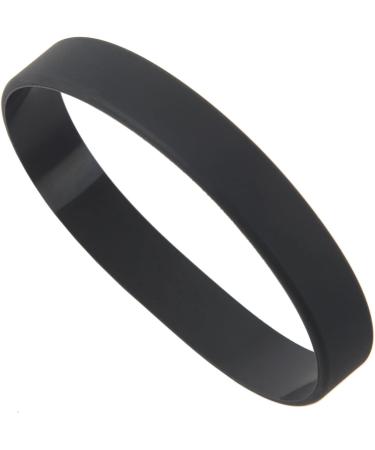 Dawafit 2x Fashion Silicone Rubber Band Elastic Black Bracelet Bangle for Men & Women | International Shipping Available - Buy Online on GoSupps.com