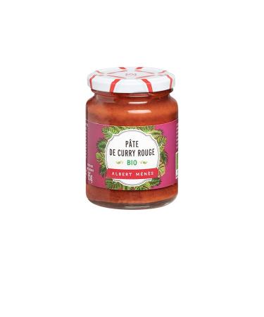Albert Ménès Organic Red Curry Paste Artisanal/French Know-How, 85 g, 1 Unit