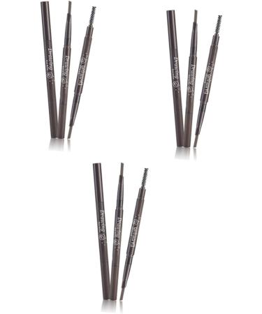 FOMIYES 3pcs 2 1 Eyebrow Pen Eyebrow Filler Eye Brow Brush Eyebrow Pencil Water Proof - Buy Online on GoSupps.com