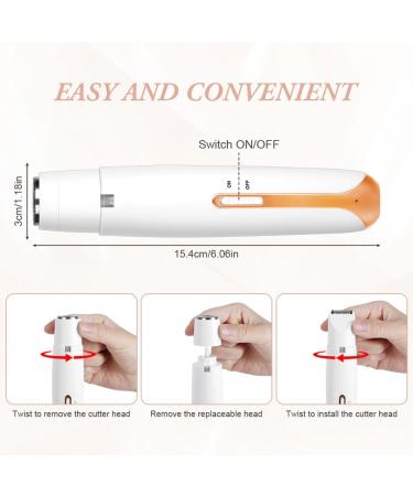 AOOWU shaver for women 4in1 intimate shaver for women electric shaver for women for body pubic area and nose facial hair remover for women B - Buy Online on GoSupps.com