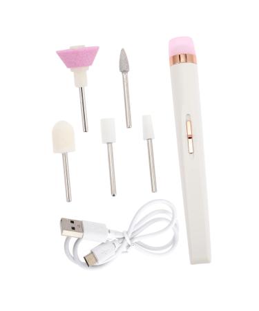 Housoutil 1 Set Nail Polisher Pedicure Kit Motor Kit Nail Gel Polish Kit Portable Nail Drill Manicure Tools Professional Drill for Nails Nail Kits Plastic Cordless White Nail File