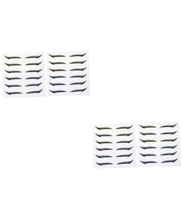TOVINANNA 24 Pairs Glitter Eyeliner Invisible Eye Line Strip Sticker Double Eyelid Strips Shimmer Eyeliner Makeup Eyeliner Blue Eyeshadow Adhesive Stickers Eye Lift Strips Flash Miss Tool