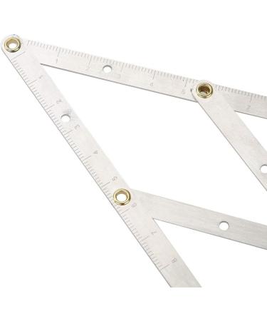 ANGGREK Microblading Caliper Gold Stainless Steel Measuring Tool for Permanent Makeup Stencil Three-point Positioning Balance Ruler - Buy Online on GoSupps.com