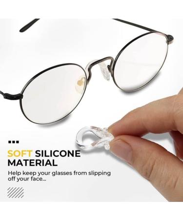 10 Silicone Nose Pads for Glasses - Non-Slip Transparent Self-Adhesive Replacement | U-Shape Nose Pads - Buy Online on GoSupps.com