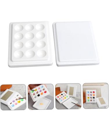  ULDIGI 1PC Nail Art Painting White Gel Nail Polish Makeup Palette Tray Accessories Nail Polish Holder Cosmetic Ceramic White Small Mixing Tray - Buy Online on GoSupps.com