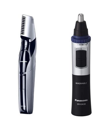 Panasonic ERGK60S Body Groomer + ERGN30K Nose Ear Hair Trimmer Groomer + Nose Ear Hair Trimmer