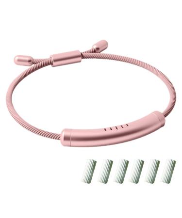 Mosquito Repellent Bracelet Adjustable Insect Repellent Mosquito Bands for Kids Adults Non-Toxic Outdoor Bug Repeller Wristbands with 6 Replacement Sticks Natural Essential Oil Mosquito Bands Rose Gold
