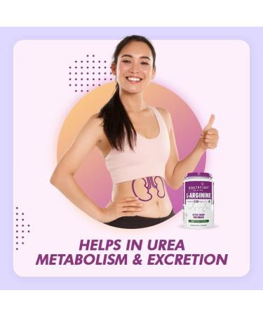 L-Arginine 120 Vegetable Capsules (Pack of 1) - Buy Online on GoSupps.com