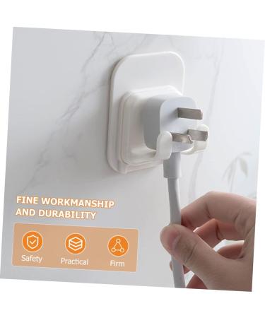 Uonlytech 20-Piece Adhesive Hooks for Mains Plug & Razor Stand - Durable Sticky Wall Holders & Shaving Hook Hangers for Easy Organization - Buy Online on GoSupps.com