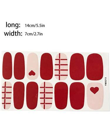 dijiusidy Nail Art Stickers Self-Adhesive Fingernail Decal with Strap Glue DIY Art Decor Full Cover Manicure Kits for Women Girls YMX213 - Buy Online on GoSupps.com