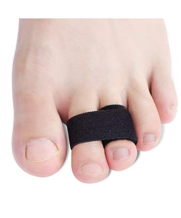Pesalmon 6Pack Hammer Toe Straightener Fabric Broken Toe Wraps Toe Splints Correctors for Overlapping Toe Curled Crooked and Hammer Toes