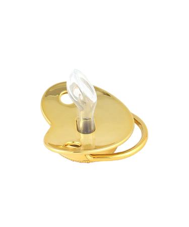 Buy Haolei Rose Gold Bling Baby Pacifier & Clips | Rhinestone Nipple Dummy for Newborns (0-18 Months) - International Shipping Available - Buy Online on GoSupps.com