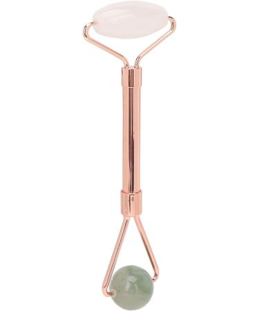 Premium Face Roller Massage Tool - Double Headed Jade Roller for Wrinkle Relief & Muscle Relaxation | Portable Facial & Neck Massage - Buy Online on GoSupps.com