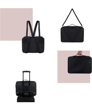 Nanshy Travel Make-Up Bag with Mirror & Zipper | Professional Large Cosmetic Organizer for Make-Up Hair & Nails - Compatible with Luggage - Buy Online on GoSupps.com
