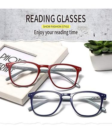 Suertree 3 Pack Reading Glasses - Fashionable 3.0X Computer Glasses for Men & Women - Colorful Reading Aid JH221 - Buy Online on GoSupps.com