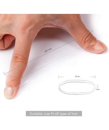 Jieddey 1000 PCs Clear Hair Ties - Mini Elastic Rubber Bands for Kids & Girls - Perfect for Braids Wedding Hairstyles & Dreadlocks - Buy Online on GoSupps.com