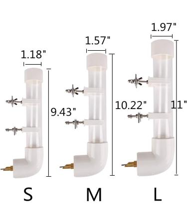 Bird Drinker Waterer Parrot - Automatic Drinking Device for Parakeet, Cockatiel, Conure, Lovebird, African Grey, Macaw - Medium Size - Buy Online on GoSupps.com