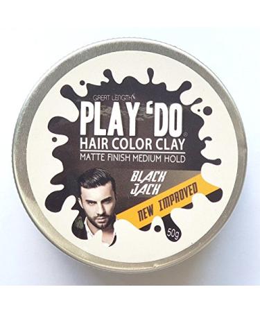 Great Lengths Play Do Temporary Hair Color & Wax - Black Hair Dye | Men's Grooming Pomade & Clay (1.8 oz - Buy Online on GoSupps.com