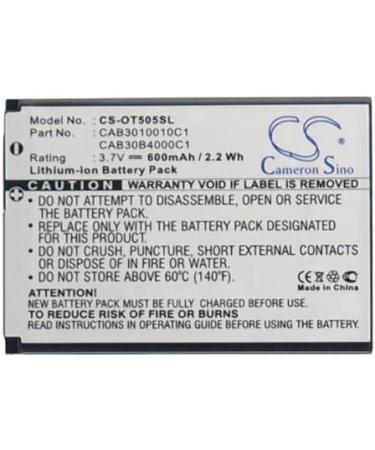 600mAh Replacement Battery for Vodafone CAB20G0000C1/CAB3010010C1 - Compatible with VD Series (331 345 455 541 - Buy Online on GoSupps.com